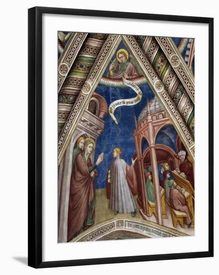 Augustine Being Taken to School by Saint Monica, Scene from Life of Saint Augustine, 1420-1425-Ottaviano Nelli-Framed Giclee Print