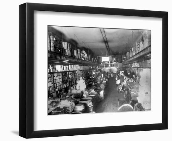 Augustine Kyer Grocery Store Interior, Seattle, 1909-Ashael Curtis-Framed Premium Giclee Print