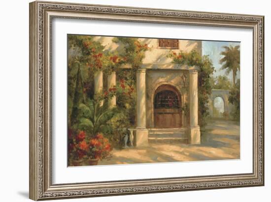 Augustine's Courtyard-Enrique Bolo-Framed Art Print