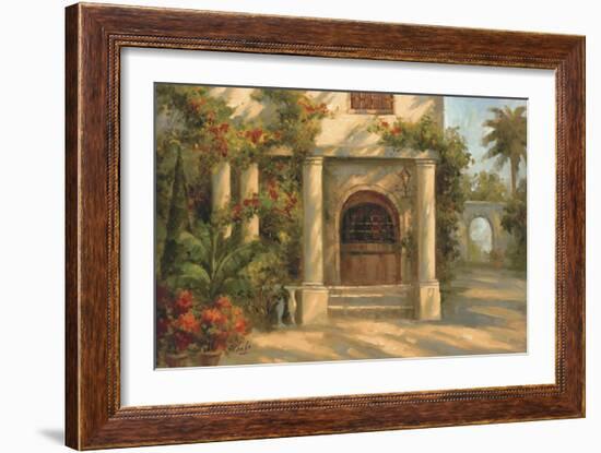 Augustine's Courtyard-Enrique Bolo-Framed Art Print