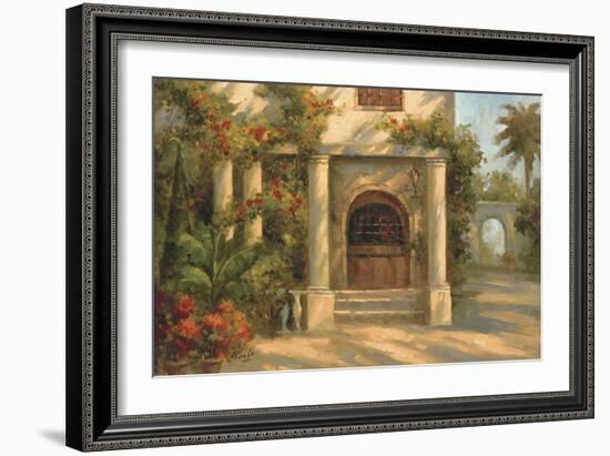 Augustine's Courtyard-Enrique Bolo-Framed Art Print