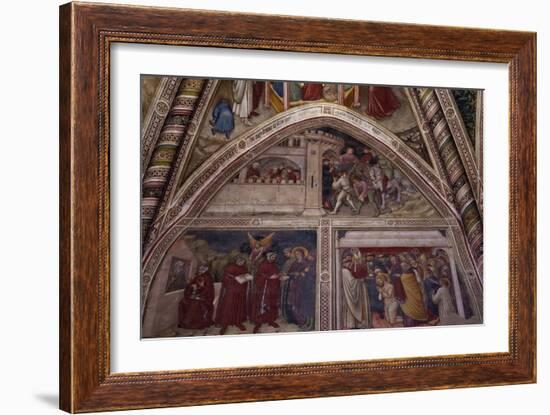 Augustine Visiting Sempliciano, Augustine Teaching Rhetoric, Baptism of Saint-Ottaviano Nelli-Framed Giclee Print