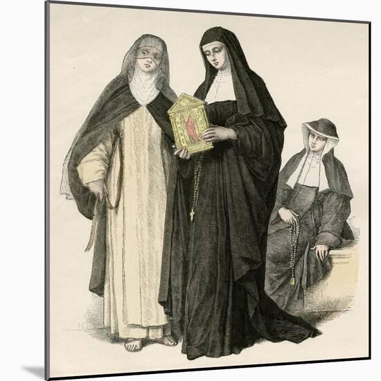 Augustinian Nuns-null-Mounted Art Print