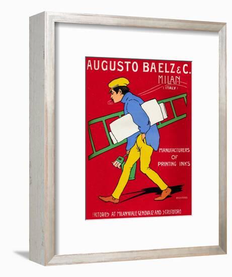 'Augusto Baelz & C. advert', 1907-Unknown-Framed Giclee Print