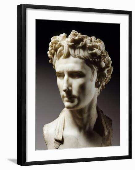 Augustus, 63 BC-14 AD, Roman emperor-null-Framed Photographic Print