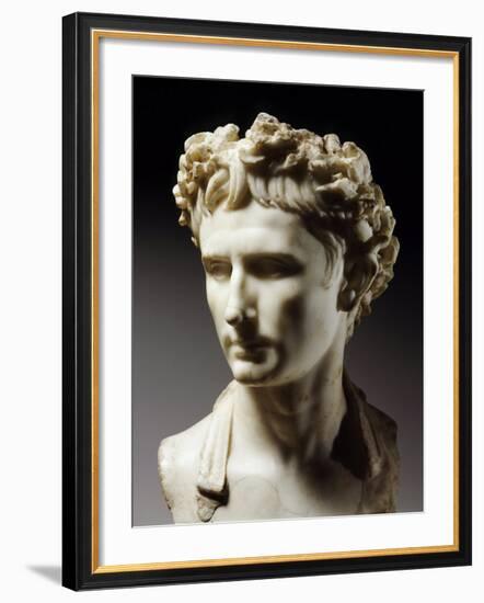 Augustus, 63 BC-14 AD, Roman emperor-null-Framed Photographic Print