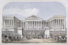 The New Crystal Palace Sydenham, Grand Entrance, Pub. 1854-Augustus Butler-Framed Giclee Print