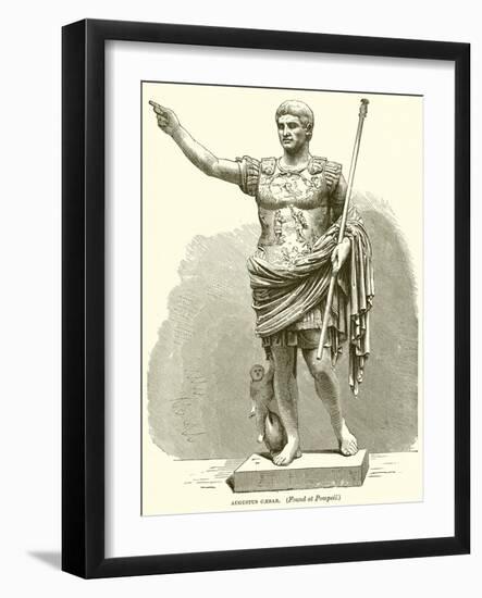 Augustus Caesar. (Found at Pompeii)-null-Framed Giclee Print