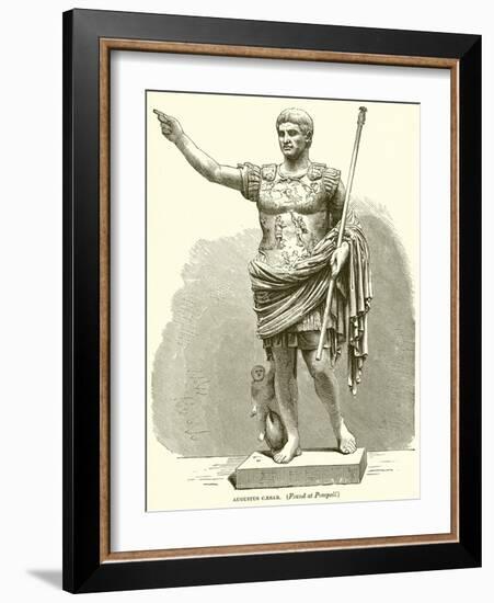 Augustus Caesar. (Found at Pompeii)-null-Framed Giclee Print