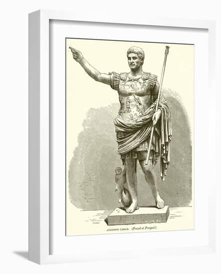 Augustus Caesar. (Found at Pompeii)-null-Framed Giclee Print