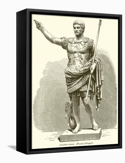 Augustus Caesar. (Found at Pompeii)-null-Framed Premier Image Canvas