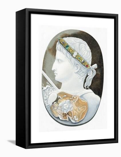 Augustus Caesar - Gaius Julius Caesar Octavianus (63 BC-14 A), First Roman Emperor-null-Framed Premier Image Canvas