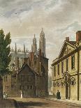 Exterior of Brasenose College and Radcliffe Library, Illustration from the 'History of Oxford'-Augustus Charles Pugin-Framed Giclee Print