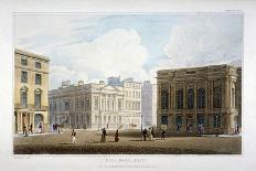 View of Pall Mall East, Westminster, London, 1827-Augustus Charles Pugin-Framed Giclee Print