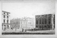 View of Pall Mall East, Westminster, London, 1827-Augustus Charles Pugin-Framed Giclee Print