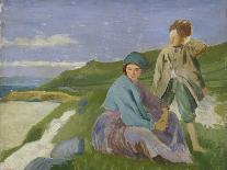 Dorelia and the Children at Martigues, 1910-Augustus Edwin John-Framed Giclee Print