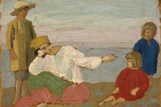 Dorelia and the Children at Martigues, 1910-Augustus Edwin John-Giclee Print