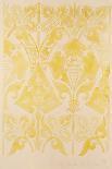 Design for a Velvet or Silk Brocatelle, 1850 (Pencil & W/C on Paper)-Augustus Welby Pugin-Giclee Print