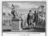 Caesar Weeps Before the Statue of Alexander-Augustyn Mirys-Framed Photographic Print