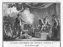 Marcus Antonius Believing Cleopatra Dead Kills Himself to Cleopatra's Distress-Augustyn Mirys-Framed Art Print