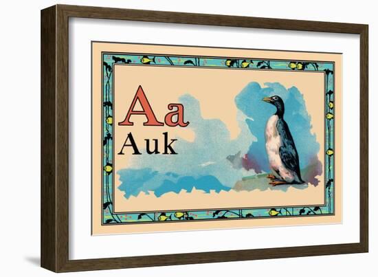 Auk-null-Framed Art Print