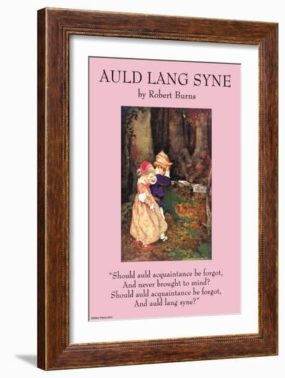 Auld Langs Syne-null-Framed Art Print