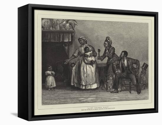 Aunt Chloe's Visit-Alfred Edward Emslie-Framed Premier Image Canvas