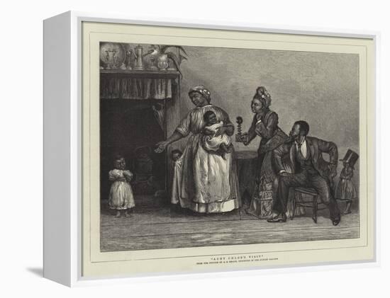 Aunt Chloe's Visit-Alfred Edward Emslie-Framed Premier Image Canvas