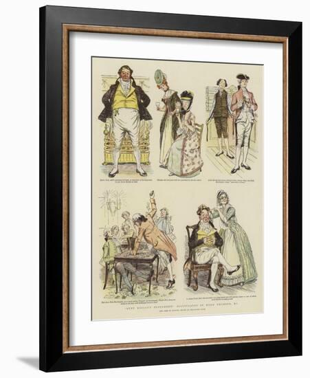 Aunt Keziah's Elopement-Hugh Thomson-Framed Giclee Print