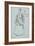 Auntie Bee in Her Rashelfe Coat (Pen and Ink)-Joseph Crawhall-Framed Giclee Print