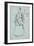 Auntie Bee in Her Rashelfe Coat (Pen and Ink)-Joseph Crawhall-Framed Giclee Print