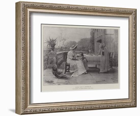 Auntie, in the Exhibition of the Institute of Painters in Water Colours-George Goodwin Kilburne-Framed Giclee Print