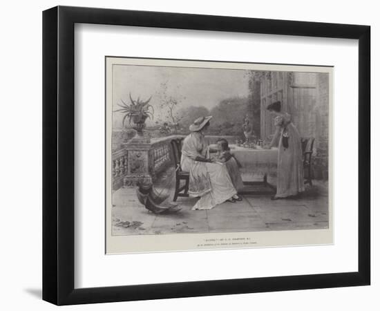 Auntie, in the Exhibition of the Institute of Painters in Water Colours-George Goodwin Kilburne-Framed Giclee Print