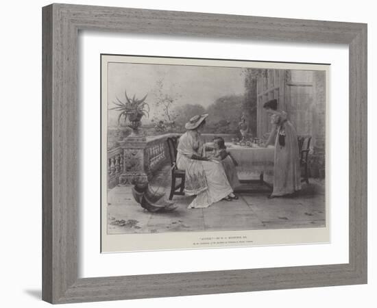 Auntie, in the Exhibition of the Institute of Painters in Water Colours-George Goodwin Kilburne-Framed Giclee Print