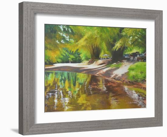 Auntie Janet's Kindness  2017  (oil on linen)-Colin Bootman-Framed Giclee Print