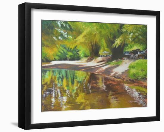 Auntie Janet's Kindness  2017  (oil on linen)-Colin Bootman-Framed Giclee Print