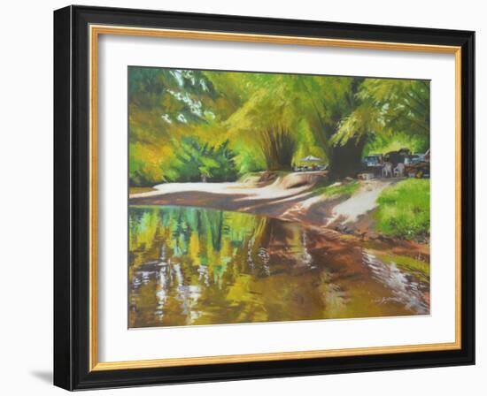 Auntie Janet's Kindness  2017  (oil on linen)-Colin Bootman-Framed Giclee Print