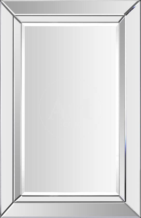 Aura All Glass Rectangular Mirror Wall By Art Com