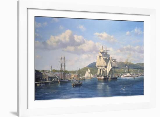 'Aurelia' at Camden, Maine-Roy Cross-Framed Giclee Print