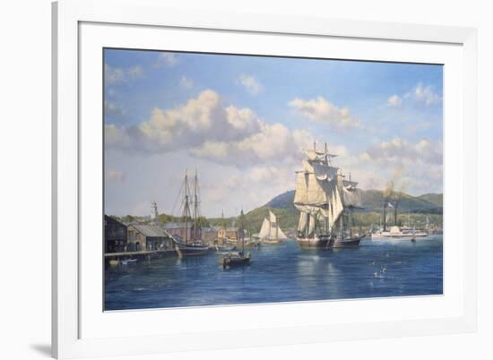 'Aurelia' at Camden, Maine-Roy Cross-Framed Giclee Print