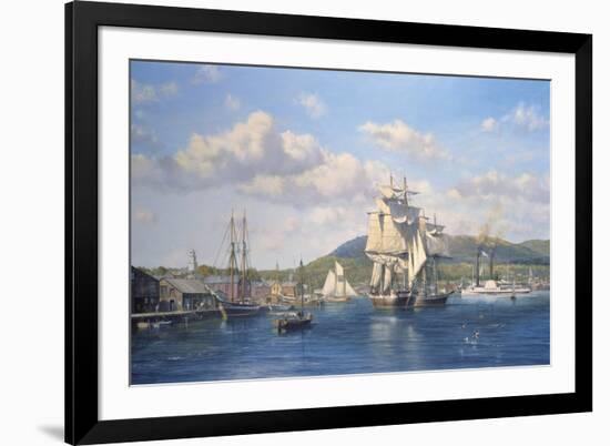 'Aurelia' at Camden, Maine-Roy Cross-Framed Giclee Print