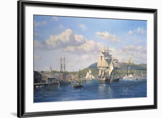 'Aurelia' at Camden, Maine-Roy Cross-Framed Giclee Print