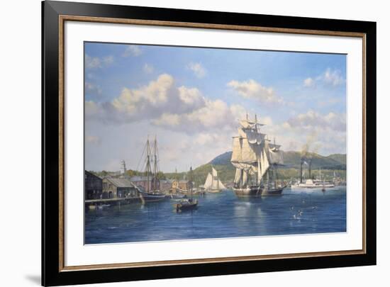 'Aurelia' at Camden, Maine-Roy Cross-Framed Giclee Print