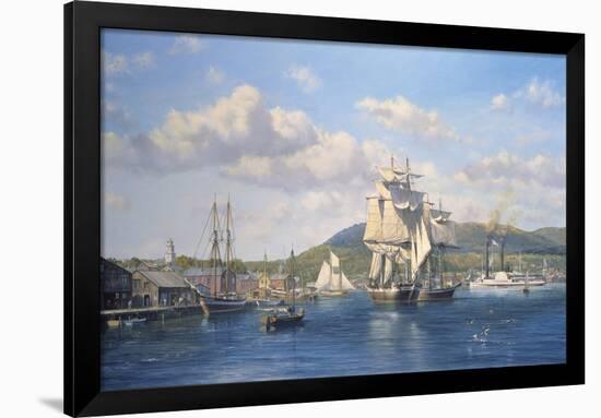 'Aurelia' at Camden, Maine-Roy Cross-Framed Giclee Print