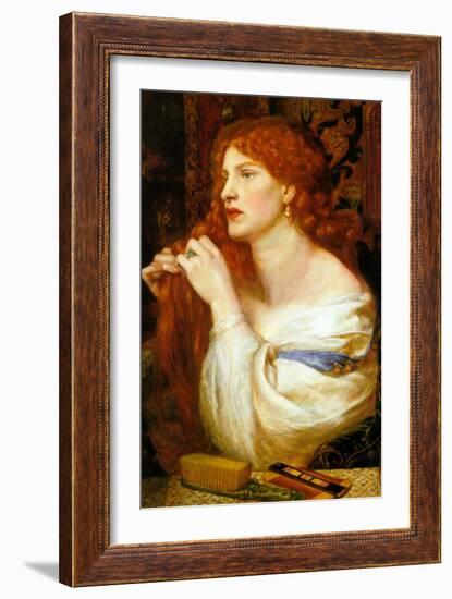 Aurelia; Fazio's Mistress-Dante Gabriel Rossetti-Framed Art Print