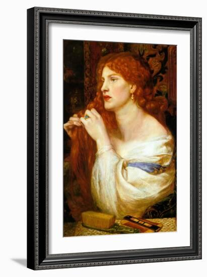 Aurelia; Fazio's Mistress-Dante Gabriel Rossetti-Framed Art Print