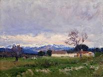 View of the Guadarrama from El Plantío De Infantes, 1910-Aureliano De Beruete-Giclee Print