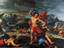 Samson Slaying Philistines-Aureliano Milani-Framed Premier Image Canvas