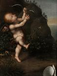 Cupid with a Bow, before 1593-Aurelio Luini-Framed Giclee Print