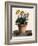 Auricula in a Pot, C.1840S (Hand Coloured Engraving)-English School-Framed Giclee Print